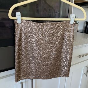 Champagne sequin skirt from ASOS size 6